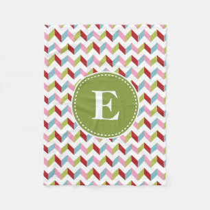 Zickzack Weihnachtsmuster Fleecedecke