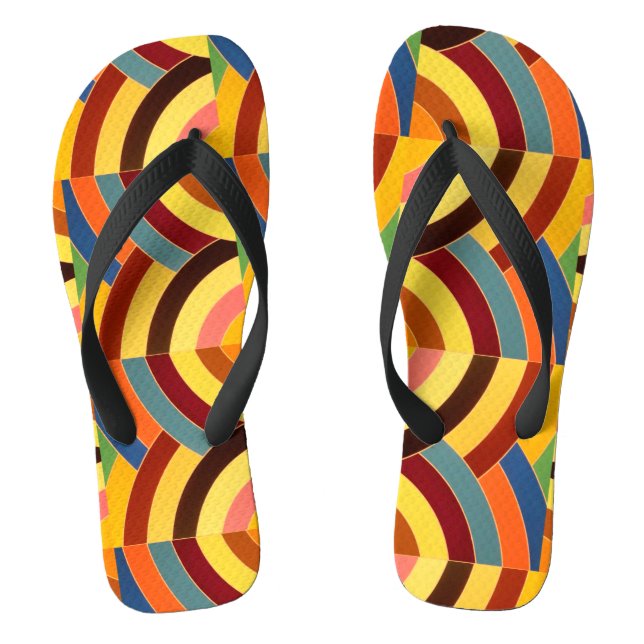 Zickzack Zackenbild Flip Flops (Fußbett)