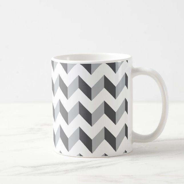 Zickzack Zickzack-Grau Tasse (Rechts)