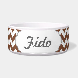 Zickzack Zickzack-Muster Browns Napf