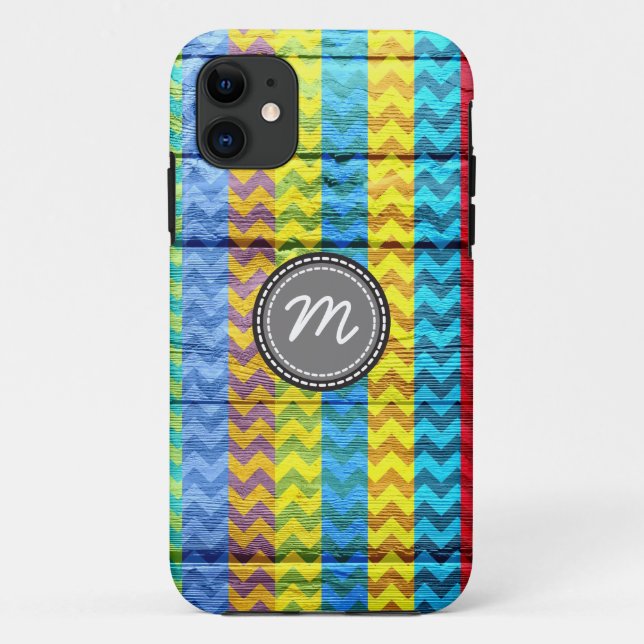 Zickzack Zickzackmuster aus Holz Case-Mate iPhone Hülle (Rückseite)