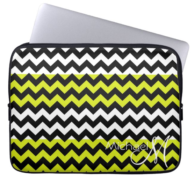 Zickzack Zigzag-Monogram Laptopschutzhülle (Vorderseite)