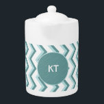 Zickzack ZigZag Muster in Mint Green<br><div class="desc">Stilvoll und trendig modernes Monogramm Zickzack Zickzack Muster. Hier im Mint Green für diesen absolut schicken Look</div>