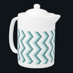 Zickzack ZigZag Muster in Mint Green<br><div class="desc">Stilvoll und trendig modern im Zickzack Zickzack Muster. Hier im Mint Green für diesen absolut schicken Look</div>