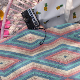 Zickzack Zigzag Streifen Nahtloses Muster Badhandtuch Set