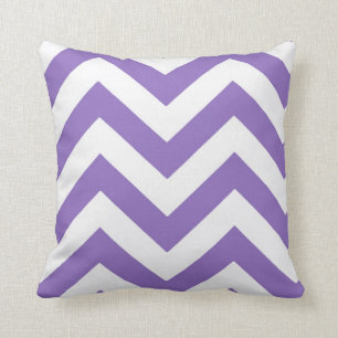 Zickzacke im lila Lavendel Kissen