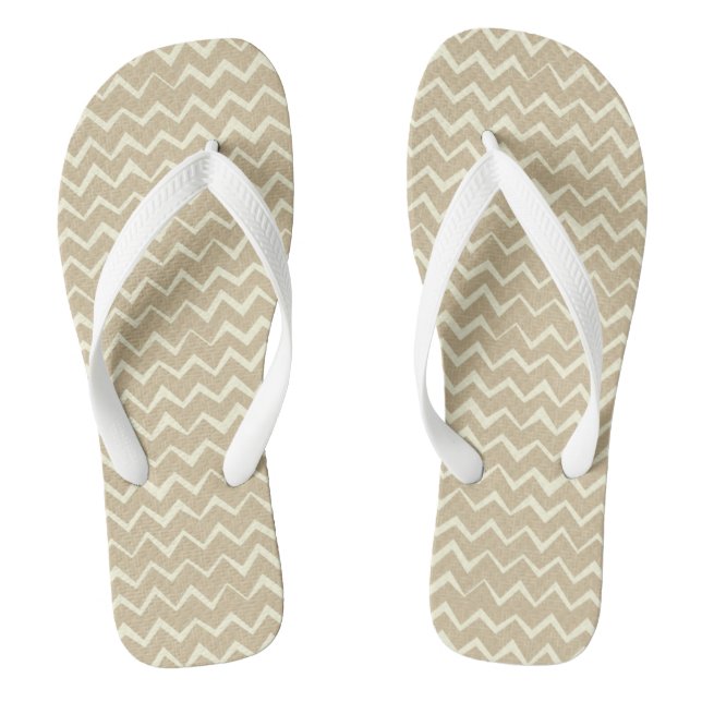 Zickzackmuster Flip Flops (Fußbett)