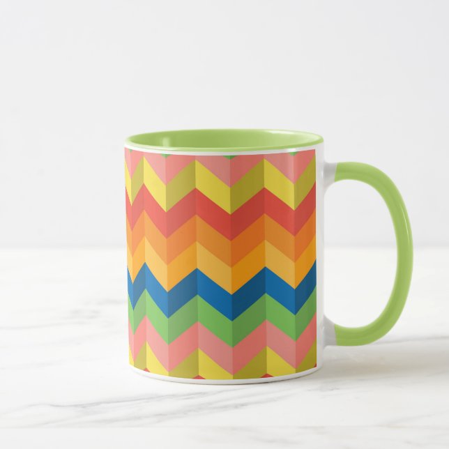 Zickzackstreifen Tasse (Rechts)