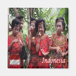 zID009 Indonesische MÄDCHEN, Indonesien, Asien, Kü Magnet