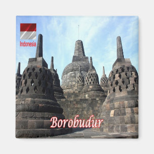 zID024 BOROBUDUR, Indonesien, Asien, Kühlschrank Magnet
