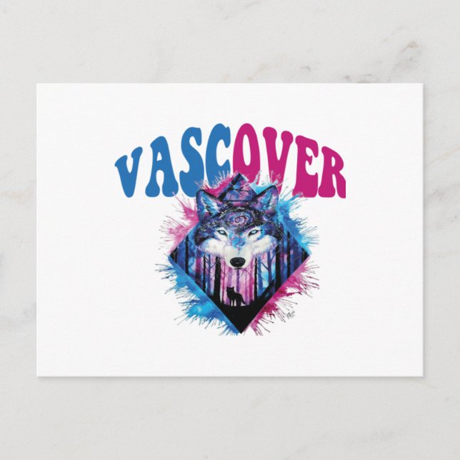 Zidika vascover wolf Essential Feiertagspostkarte (Vorderseite)