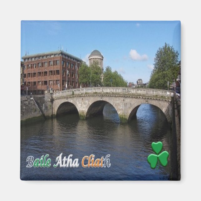 zIE008 DUBLIN, Irland, Kühlschrank Magnet (Vorne)