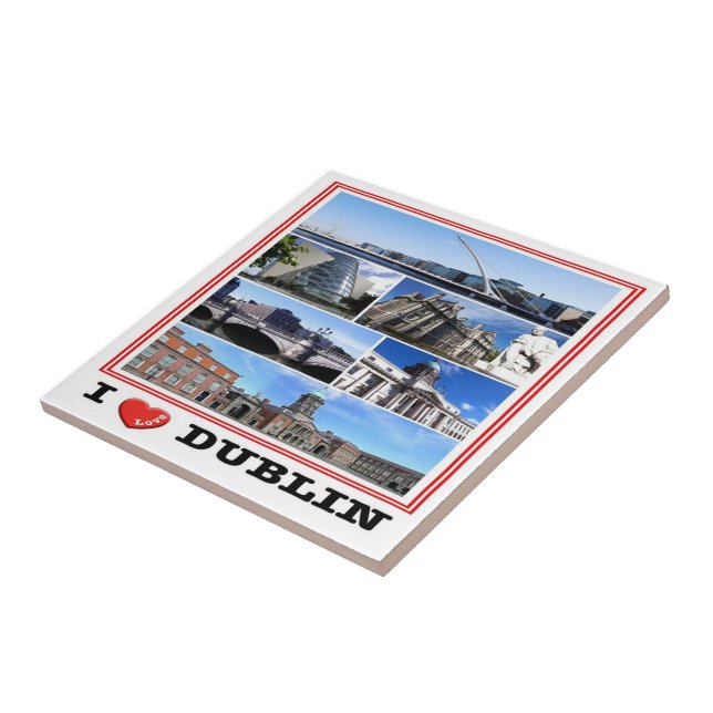 zIE009 DUBLIN I Liebe, Mosaik Irland, Fliese (Seite)