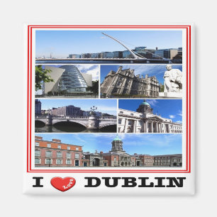 zIE009 DUBLIN - I Liebe - Mosaik - Irland - Magnet