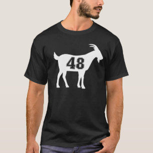 Ziege 48 G.O.A.T. Nummer 48 Acht Ziege T-Shirt
