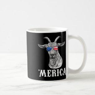 Ziege 4. Juli Amerikanische Flagge Usa Merica Kaffeetasse