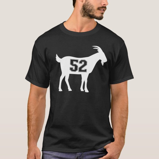 Ziege 52 G.O.A.T. Zahl 52 Ziege T-Shirt (Vorderseite)