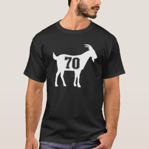 Ziege 70 G.O.A.T. Nummer Siebzig Ziege T-Shirt