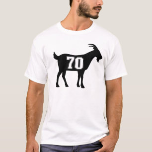 Ziege 70 G.O.A.T. Nummer siebzig Ziege T-Shirt