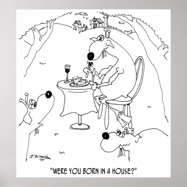 Ziege Cartoon 6928 Poster (Vorne)