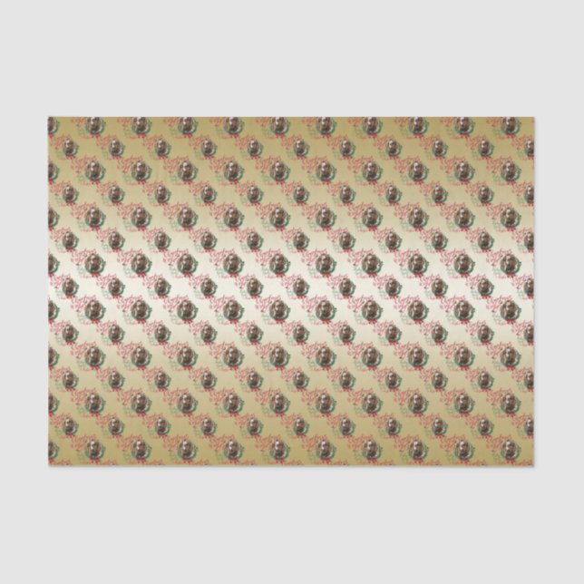 ZIEGE | Christmas wünscht Baby Goat Kisses Boer Seidenpapier (Vorderseite)