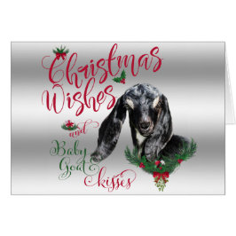 ZIEGE | Christmas wünscht Baby Goat Kisses Nubian