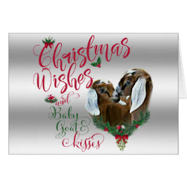 ZIEGE | Christmas wünscht Baby Goat Kisses Nubians