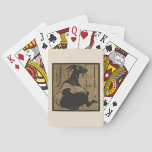 Ziege - Darstellung der quadratischen Tiere Spielkarten