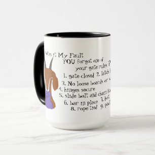 Ziege, Escape-Künstler, Nubian, Boer-Ziege, Ziege Tasse
