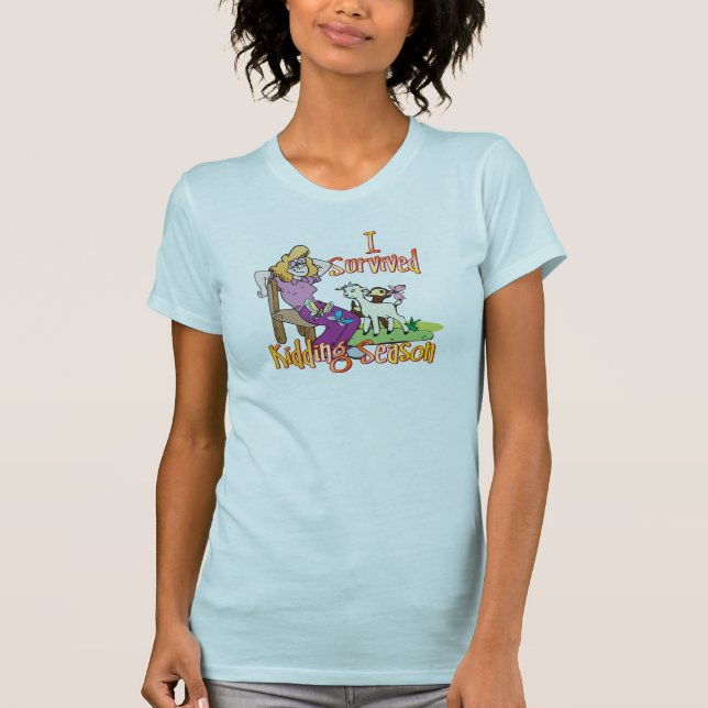 ZIEGE | Funny Kidding Season by GetYerGoat T-Shirt (Vorderseite)