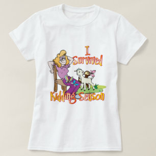 ZIEGE   Funny Kidding Season by GetYerGoat T-Shirt