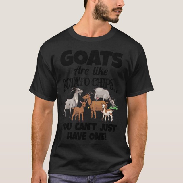 Ziege für Goat Lovers Farm Bekleidung Meme Pun Fun T-Shirt (Vorderseite)