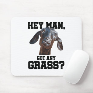 Ziege für Ziegenliebhaber Farm Bekleidung Meme Wor Mousepad