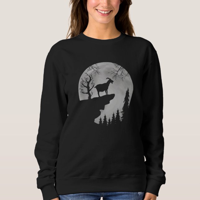 Ziege Halloween Spooky 1 Sweatshirt (Vorderseite)