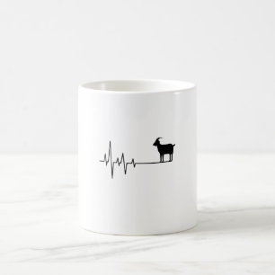 Ziege Heartbeat Kaffeetasse