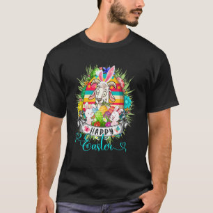 Ziege in Ostereier Korb Niedlich Bunnies Happy Eas T-Shirt