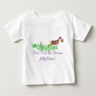 Ziege isst nicht die braunen Jelly-Bohnen Baby T-shirt