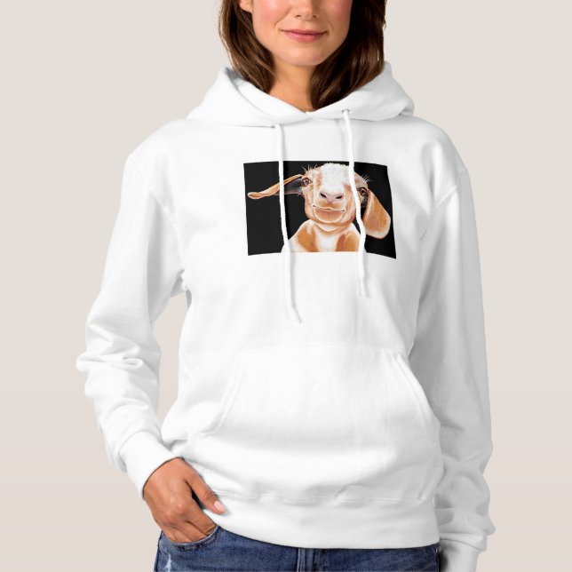 Ziege-Liebe Hoodie (Vorderseite)