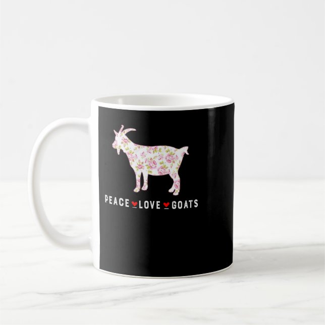 Ziege Liebe Ziegen Farm Ziege Lover Girl Funny 1 Kaffeetasse (Links)