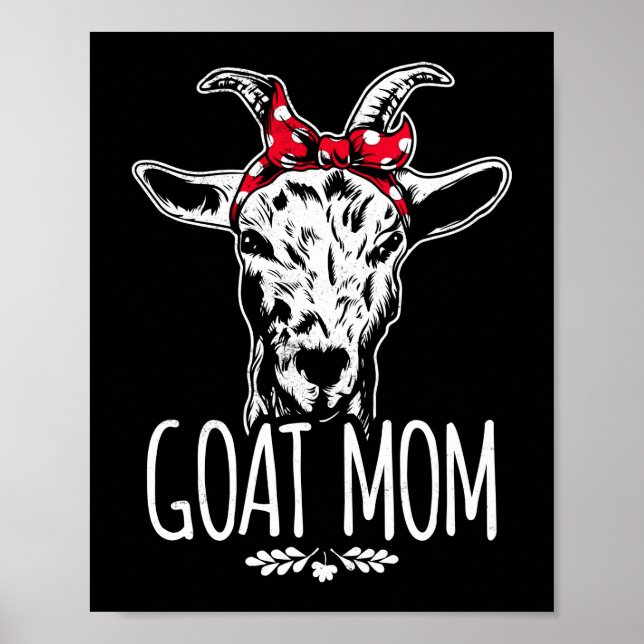 Ziege Mama Mama Bandana Poster (Vorne)