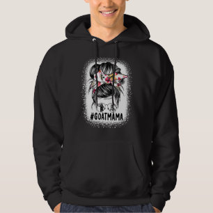 Ziege Mama Messy Bun Ziegen Mama Messy Bun Hair Gl Hoodie