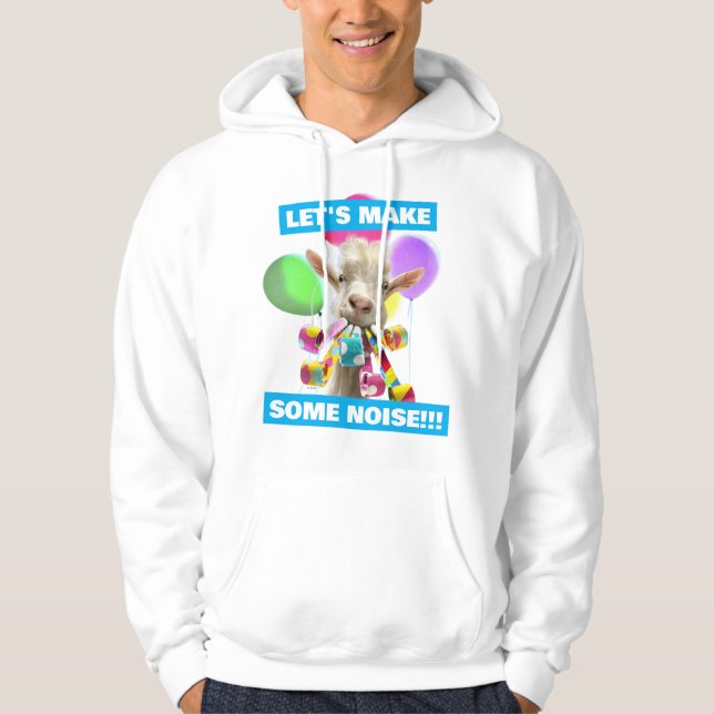 Ziege mit Partyböllern Hoodie (Vorderseite)