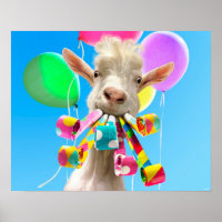 Ziege mit Partyböllern