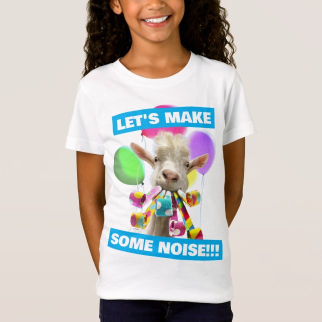 Ziege mit Partyböllern T-Shirt (Vorderseite)
