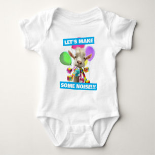 Ziege mit Partytröten Baby Strampler