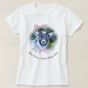ZIEGE NIEDLICHE Pygmäen-Zuhause ist die Stelle, T-Shirt