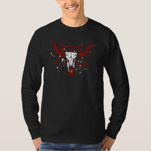 Ziege Pentagram Demon Satan Occult Horror Satanism T-Shirt