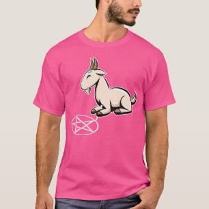 Ziege Pentagram Goth Goat T-Shirt