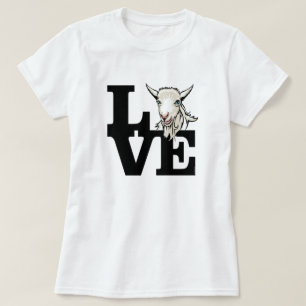 ZIEGE Retro L O V E No Horns T-Shirt