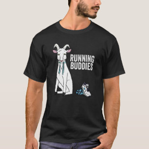 Ziege Running Buddies Funny Pet Gif T-Shirt